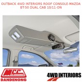 OUTBACK 4WD INTERIORS ROOF CONSOLE - FITS MAZDA BT-50 DUAL CAB 10/11-ON